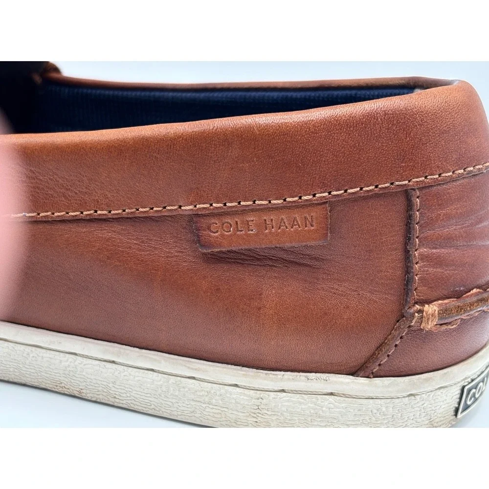 Cole Haan Men's Cognac Leather Penny Loafers Sneaker Slip On Shoes Size 13
